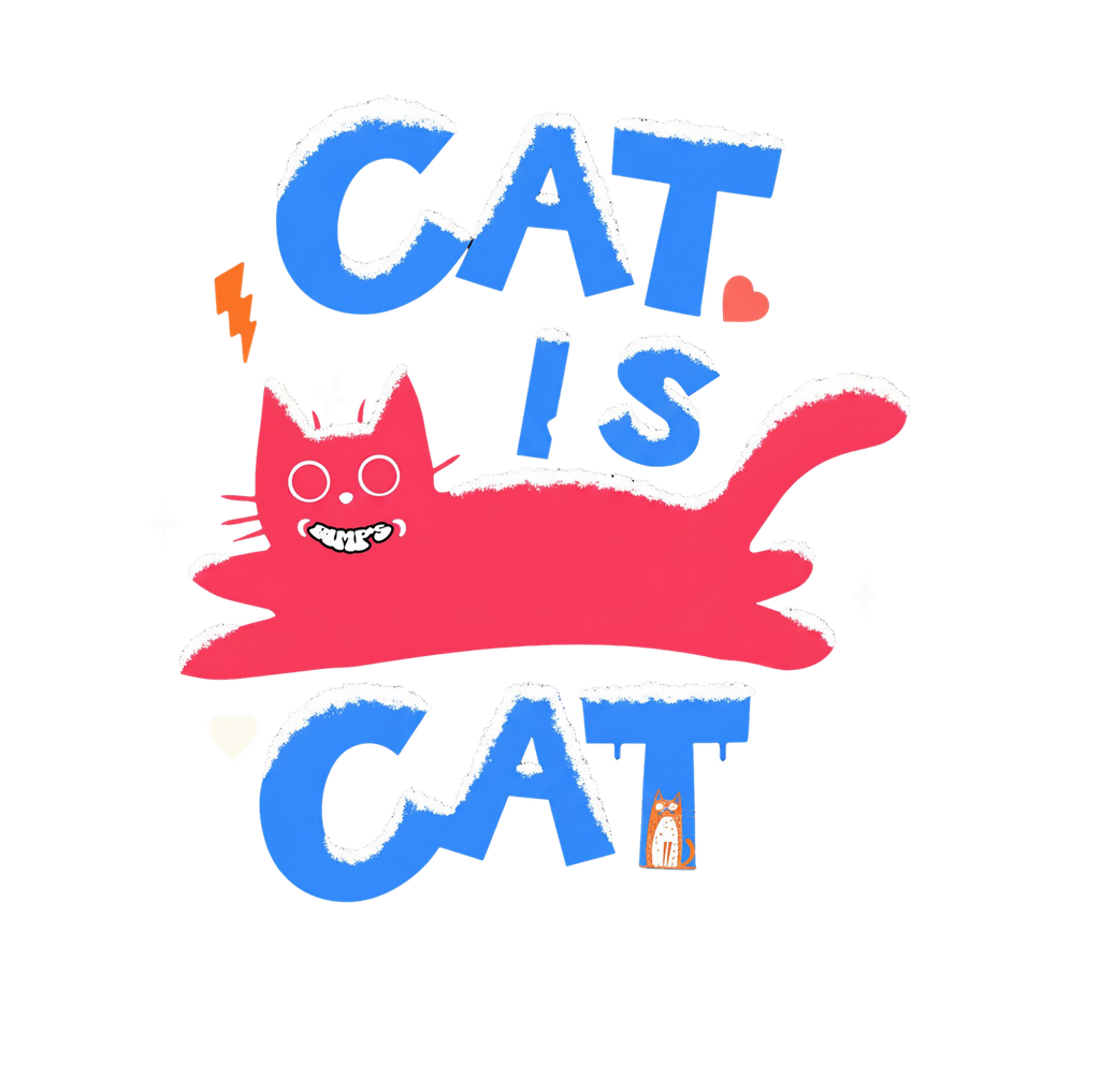 T-shirt imprimé série "cat is Cat " femme