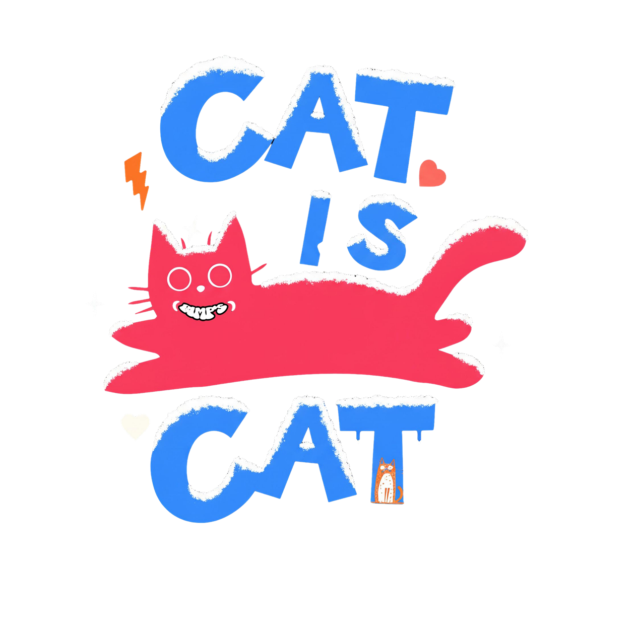 T-shirt imprimé série "cat is Cat " femme