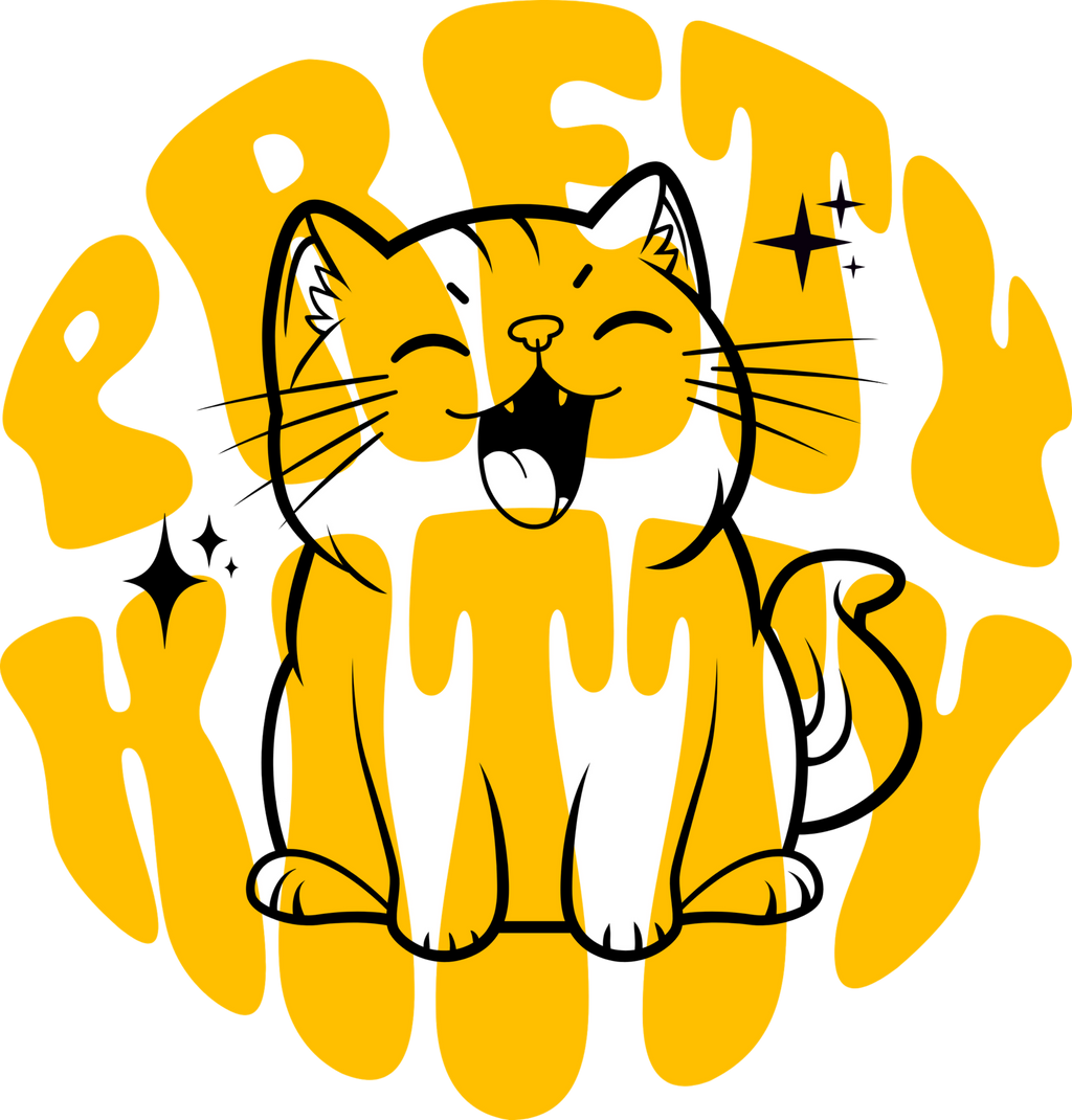 T-shirt imprimé série "Pretty Kitty " femme