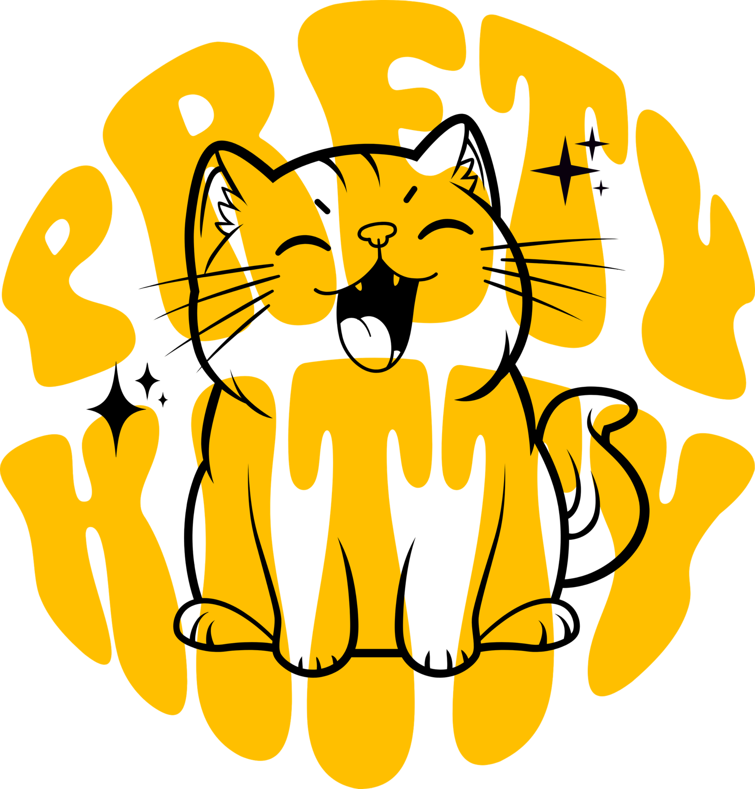 T-shirt imprimé série "Pretty Kitty " femme