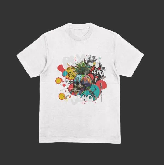 T-shirt imprimé série "Punk is not Dead couleur" femme