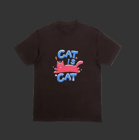 T-shirt imprimé série "cat is Cat " femme
