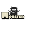 T-shirt imprimé série "Monster"