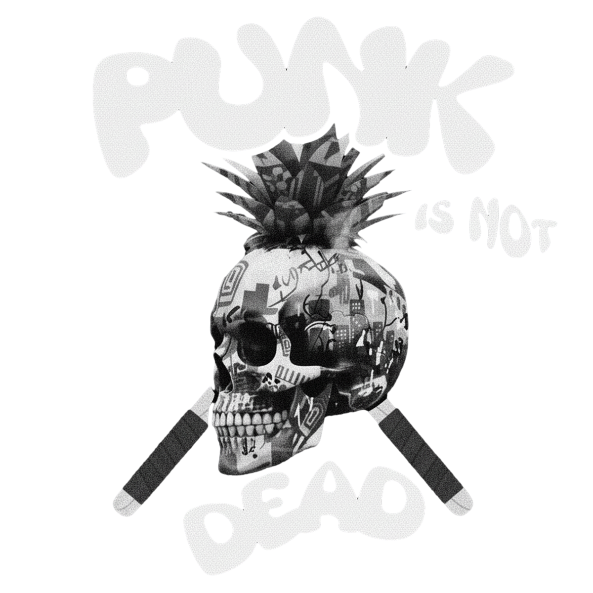 T-shirt imprimé série "Punk is not Dead"