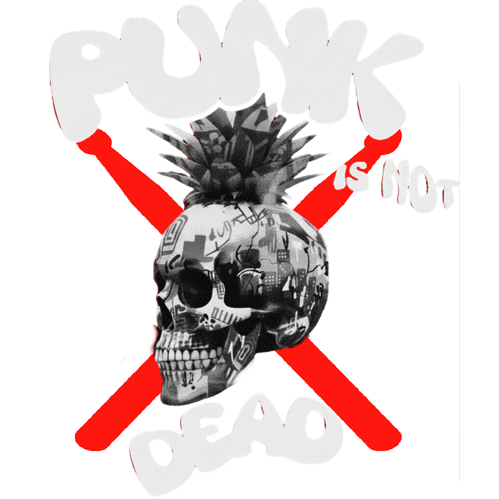 Sweat à capuche Punk Is Not Dead A3