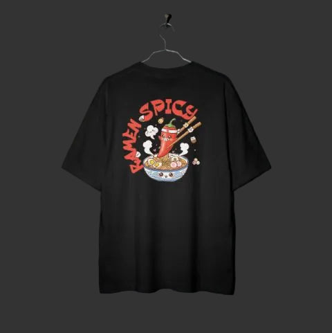 T-shirt imprimé série "Ramen Spicy " femme